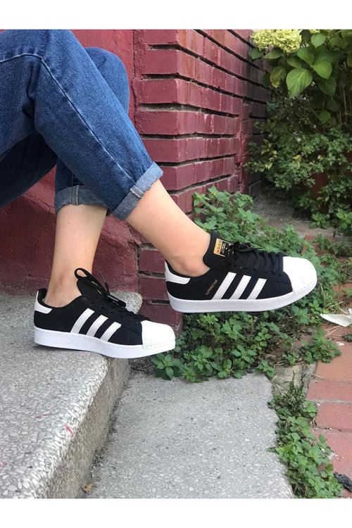 Süper Star Siyah Beyaz Nubuk