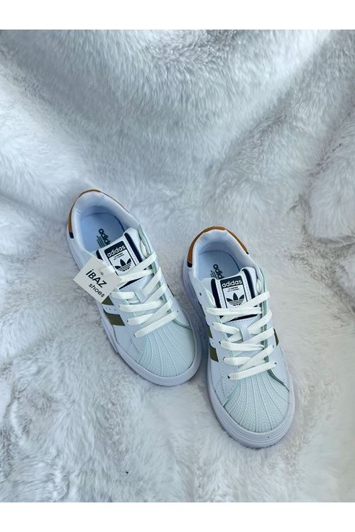 Superstar Marque Beyaz Haki