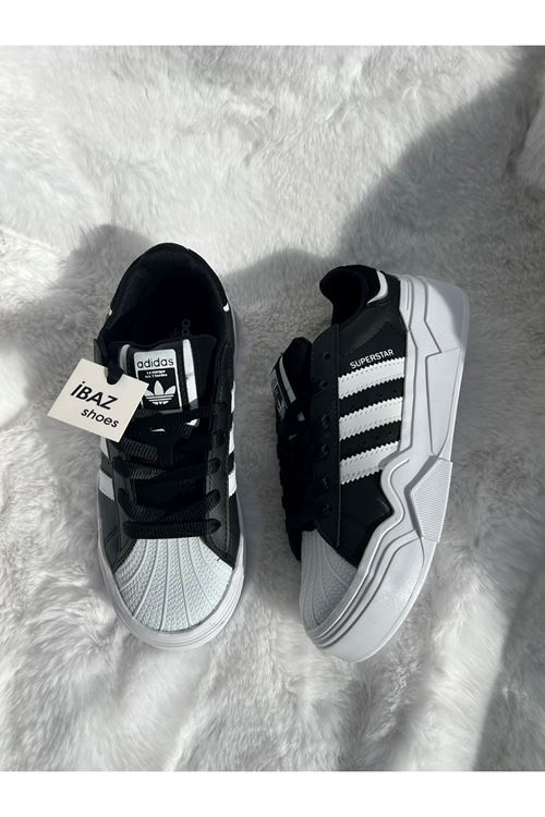 Superstar Marque Siyah Beyaz
