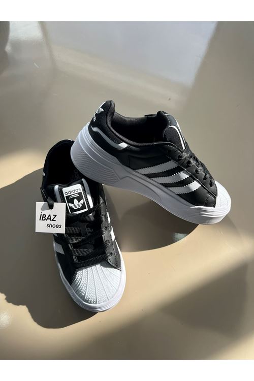 Superstar Marque Siyah Beyaz