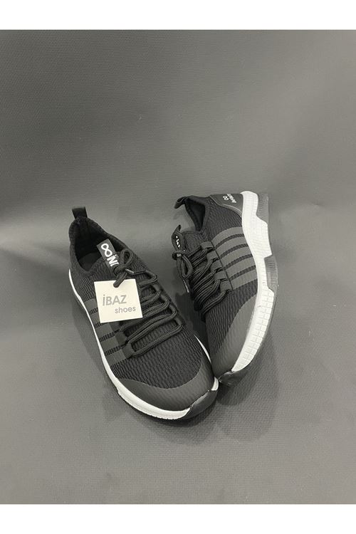 Triven Siyah Kadın Çizgili Sneaker