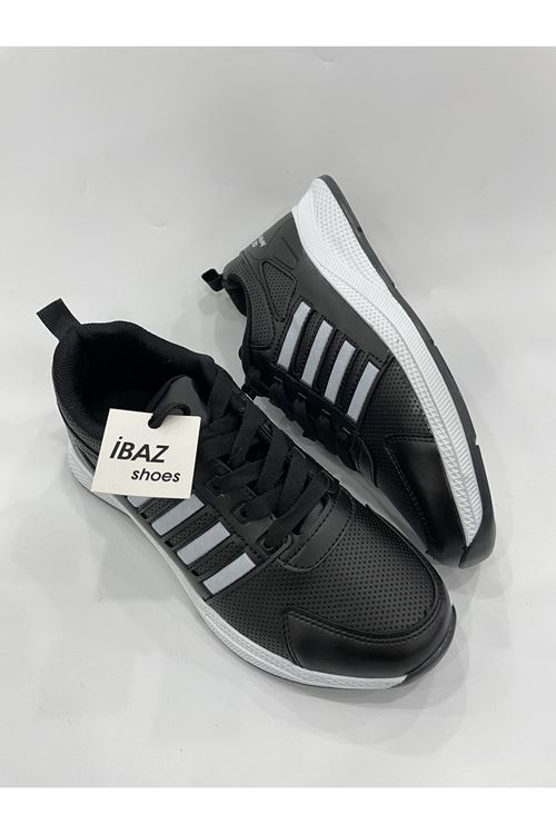 Volar Siyah Beyaz Çizgili Kadın Sneaker