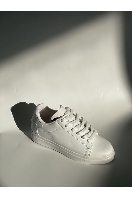 Nayro Beyaz Yüksek Topuklu Sneaker