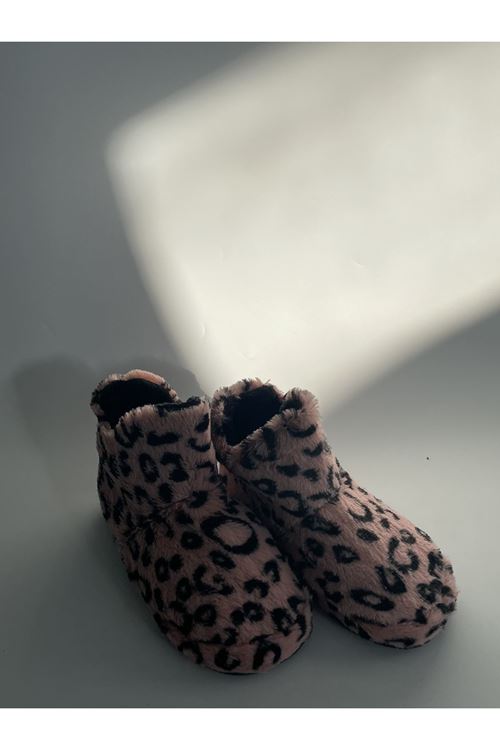 Pudra Puantiyeli Peluş Panduf