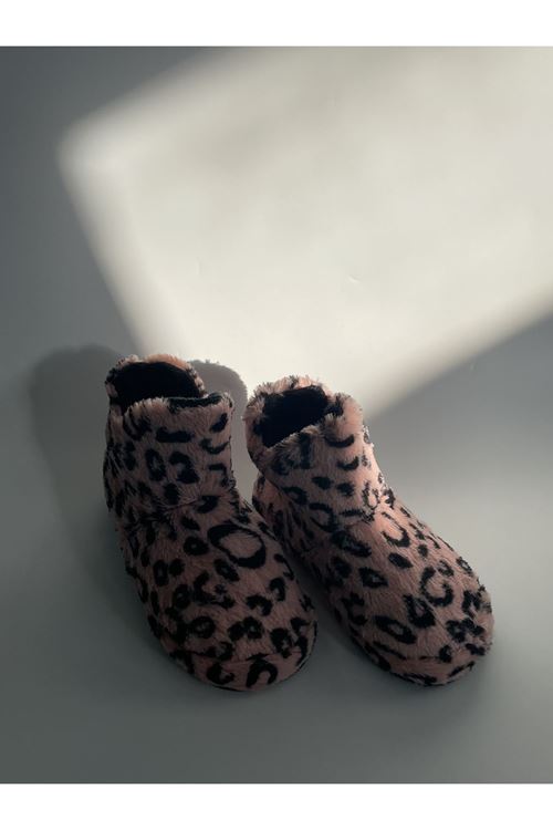 Pudra Puantiyeli Peluş Panduf