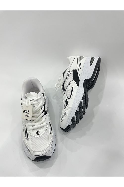 Beyaz Siyah Günlük Kadın Sneaker