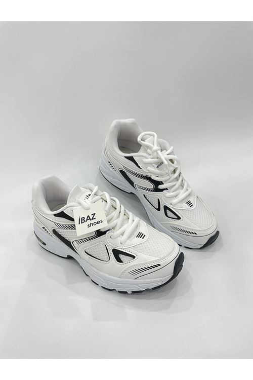 Beyaz Siyah Günlük Kadın Sneaker