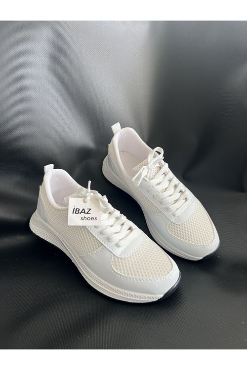 Beyaz Fileli Sneaker
