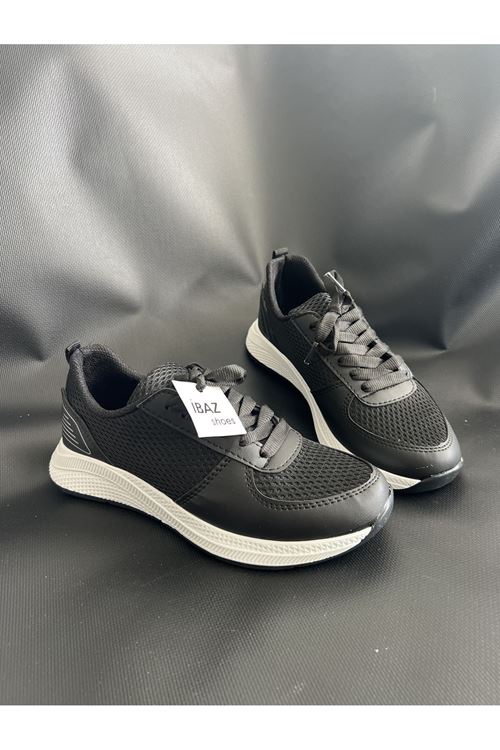 Zeno Siyah Fileli Kadın Sneaker