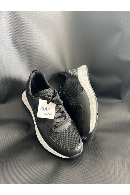 Zeno Siyah Fileli Kadın Sneaker