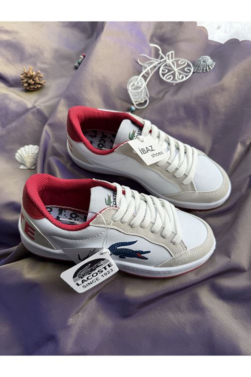 Lacost New Beyaz Kırmızı