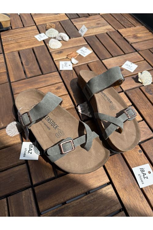 Birkenstock Çapraz Haki