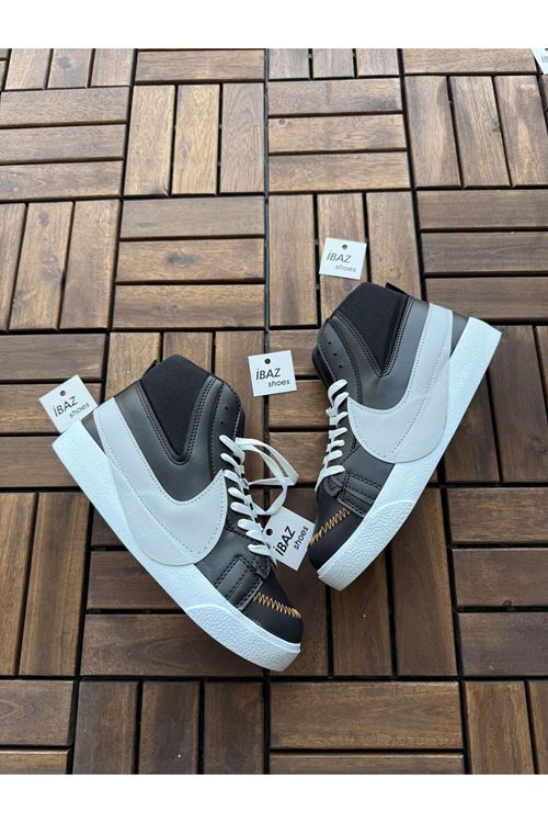 Jumbo Blazer Siyah Uzun