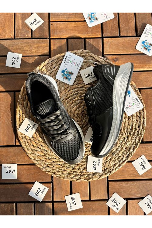 Zeno Siyah Fileli Kadın Sneaker