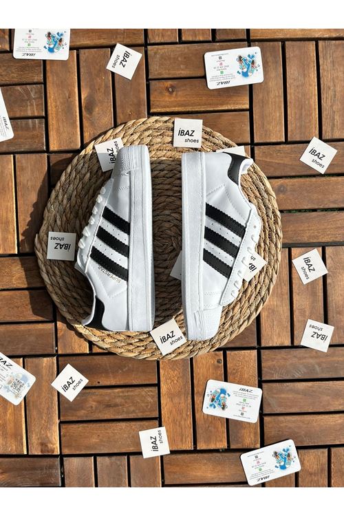 Süper Star Beyaz Siyah Sneaker