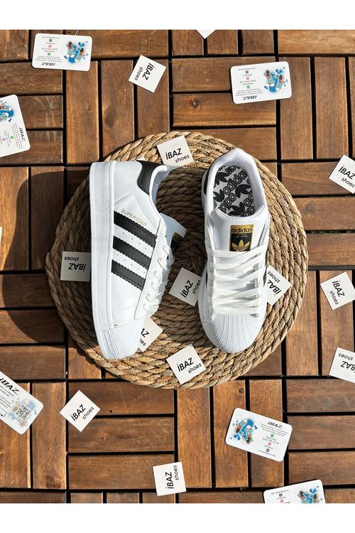 Süper Star Beyaz Siyah Sneaker