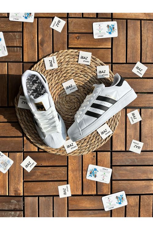 Süper Star Beyaz Siyah Sneaker