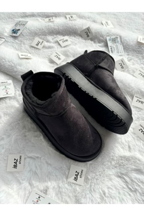 Tüylü Platform Bot Siyah