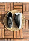 Nayro Siyah Beyaz Yüksek Topuklu Sneaker